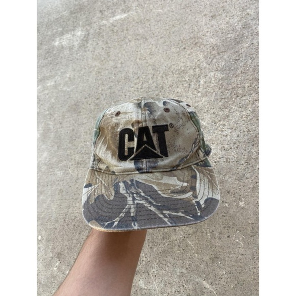 CAT Hat Cap Snap Back One Size Camo Trucker Hunting Outdoors HeadToToe‎ Mens Fit